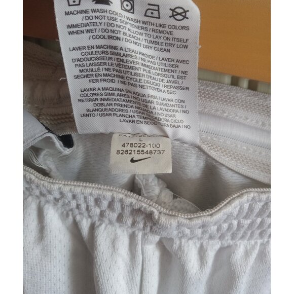 Nike Dri-Fit White Black Running Training Gym Shorts Athletic Women’s Size L - Picture 7 of 7